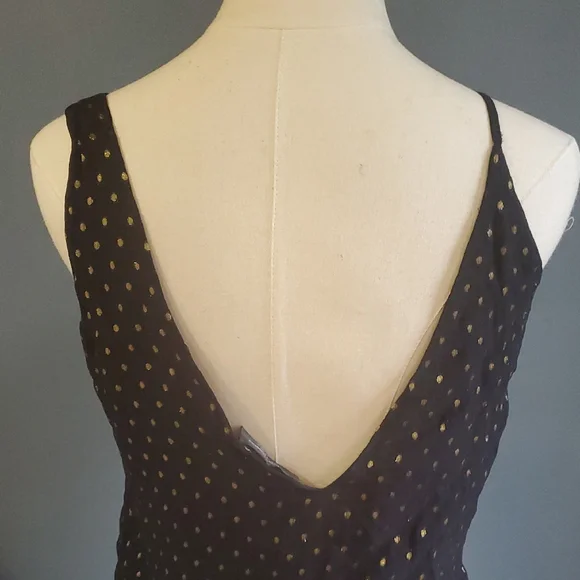 Zara Black Sleeveless Bodysuit with Green Embellishments Sz M - Picture 8 of 13